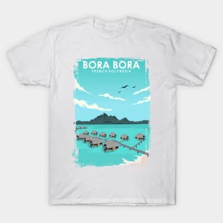 Bora Bora Travel Poster T-Shirt